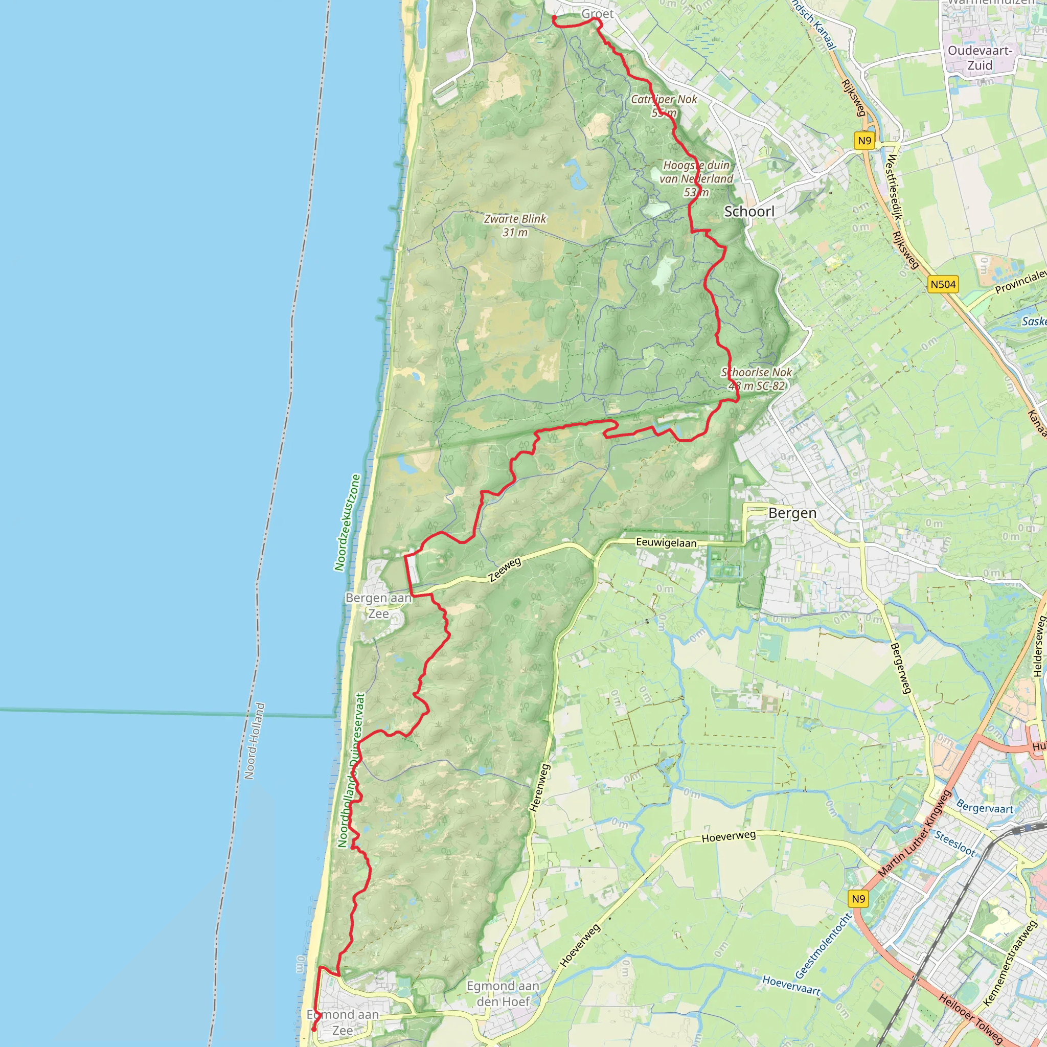 Hargen to Boulevard Zuid via Russengat and Zuiderachterveld mobile static map