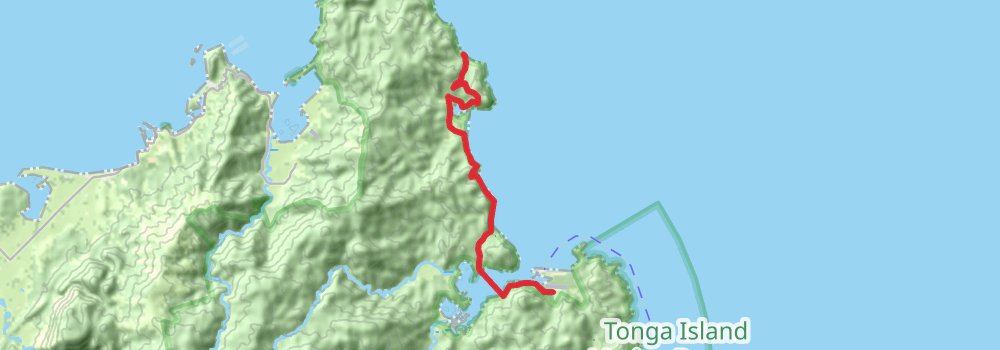 Abel Tasman Coastal Track stage 3 Map