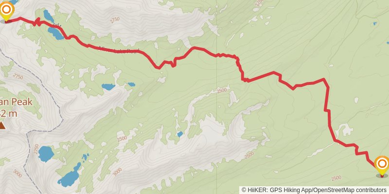 Continental Divide Trail - Montana And Idaho stage 27 Map