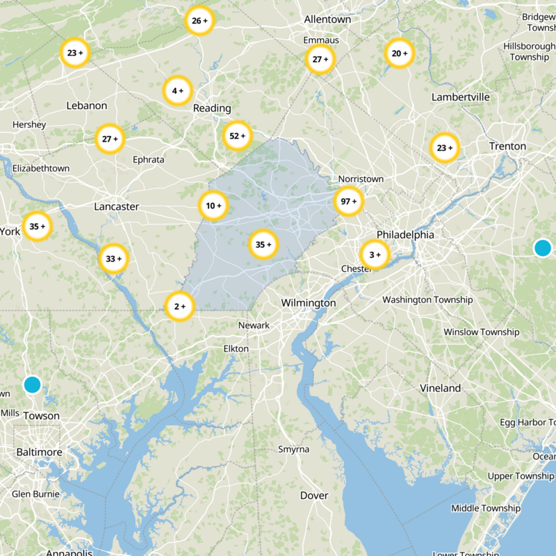 Chester County Static Map