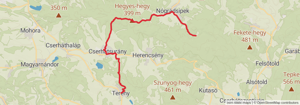 National Blue Trail - OKT stage 41 Map