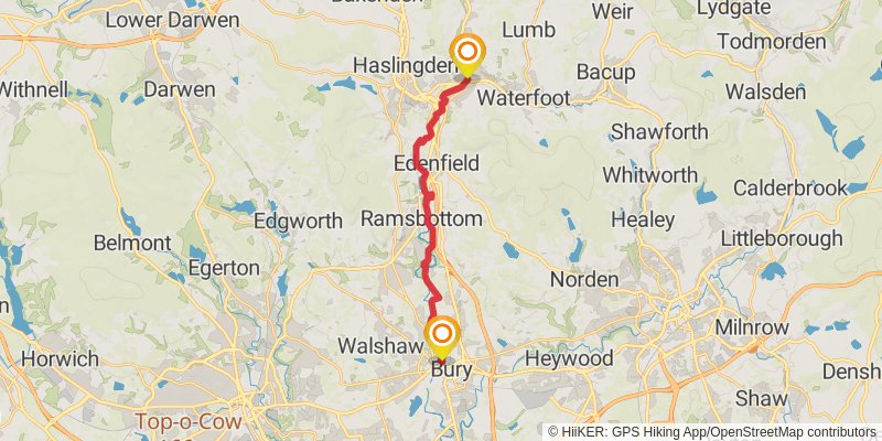 Irwell Sculpture Trail stage 2 Map