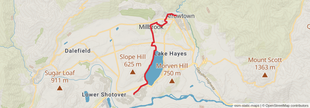 Te Araroa Trail stage 160 Map