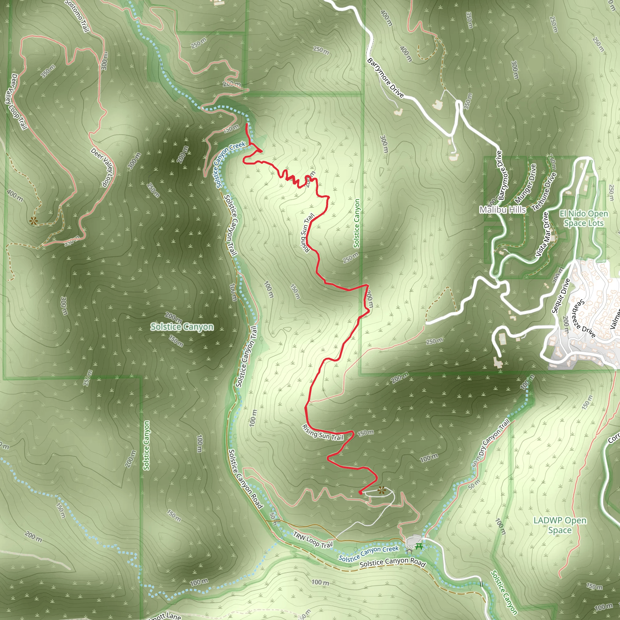 Rising Sun Trail mobile static map