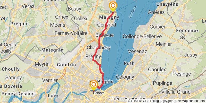 Camino Müstair-Geneva via Interlaken stage 36 Map