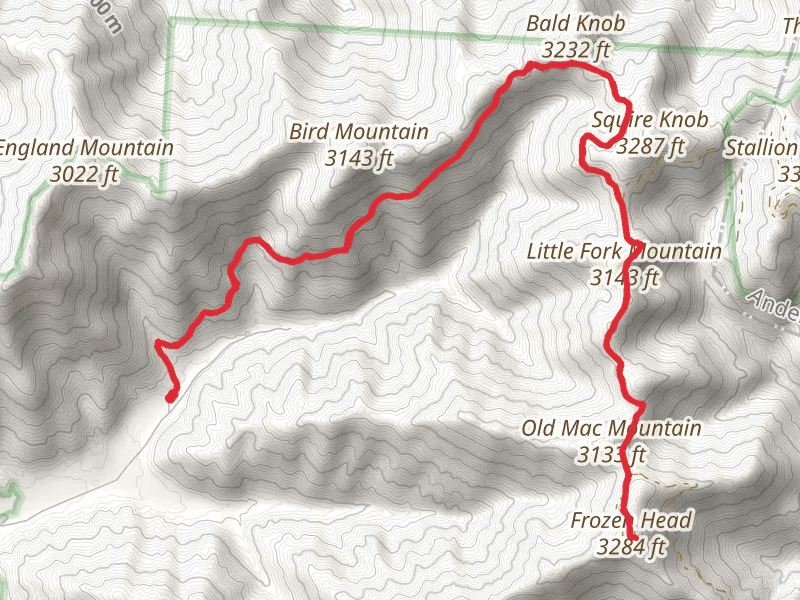 Little Fork Mountain and Frozen Head