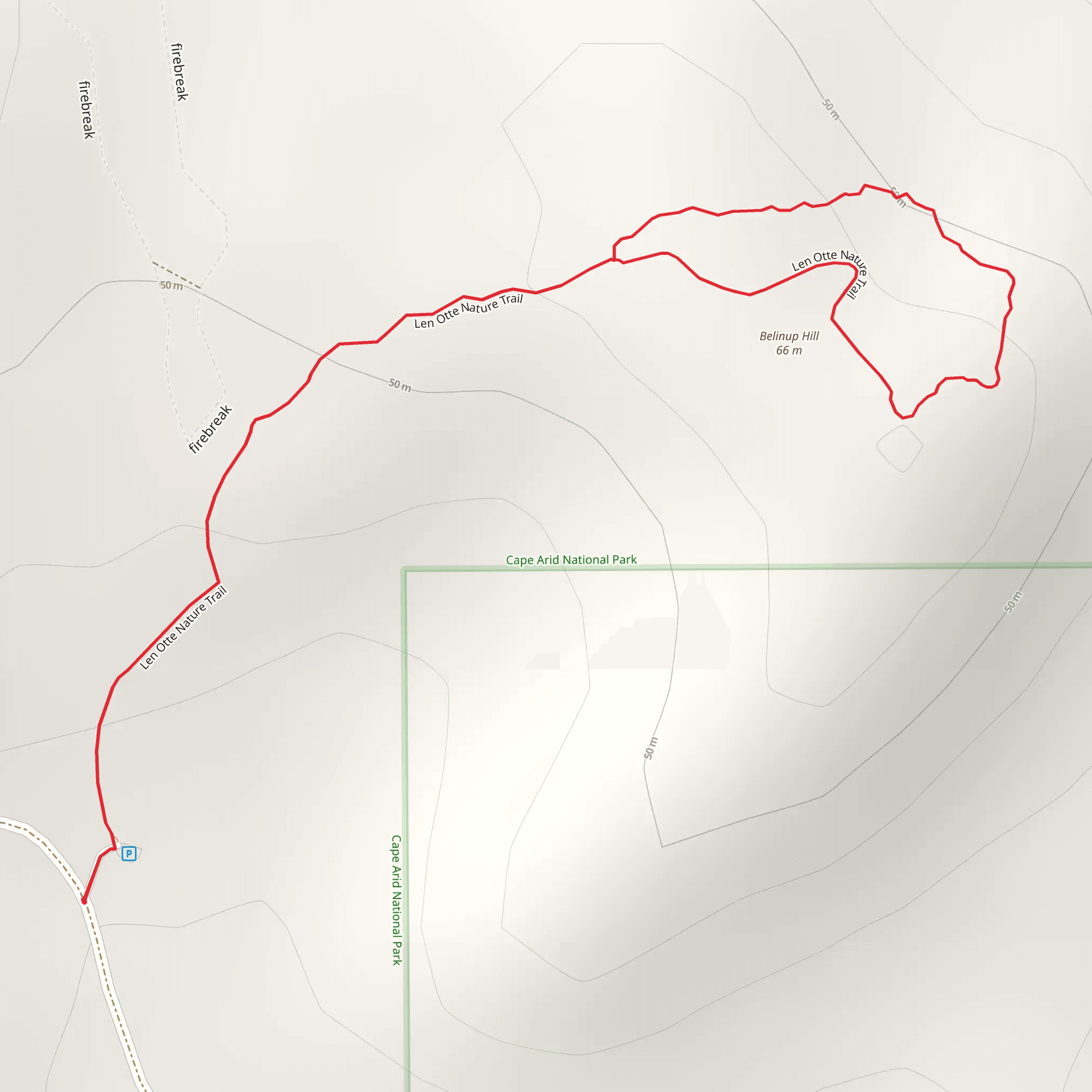 Len Otte Nature Trail mobile static map