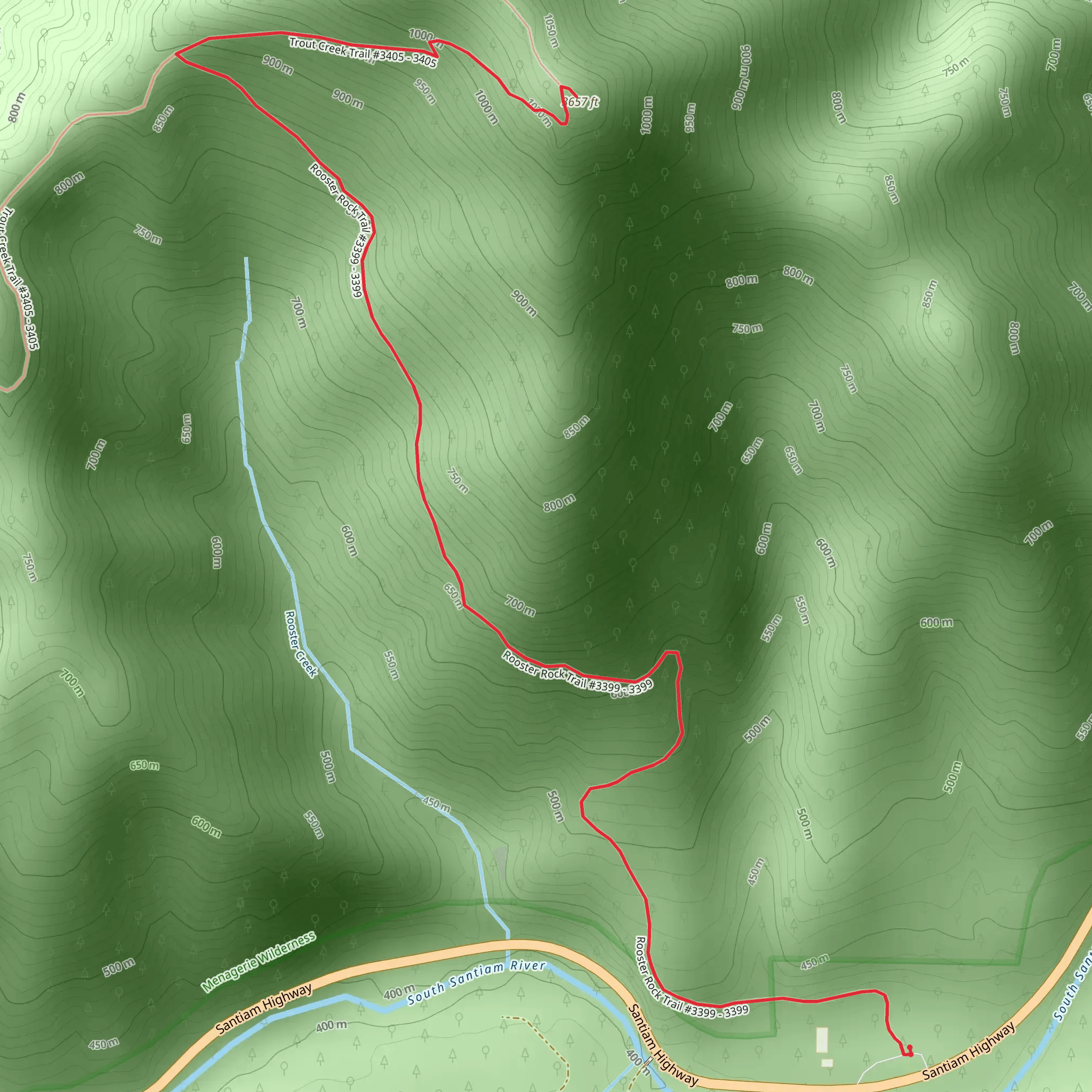 Trout Creek mobile static map