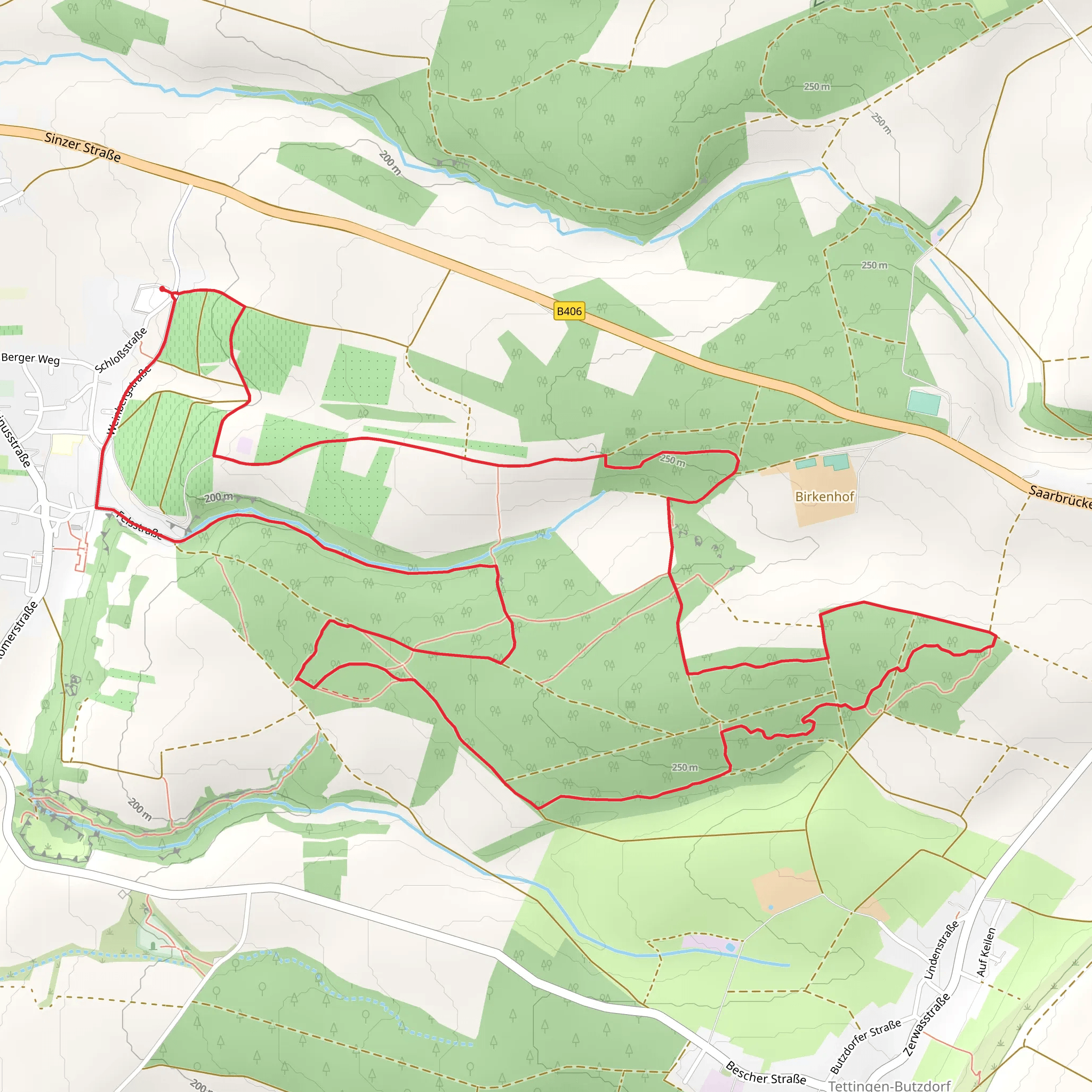Lateswald Loop via Dolinenweg mobile static map