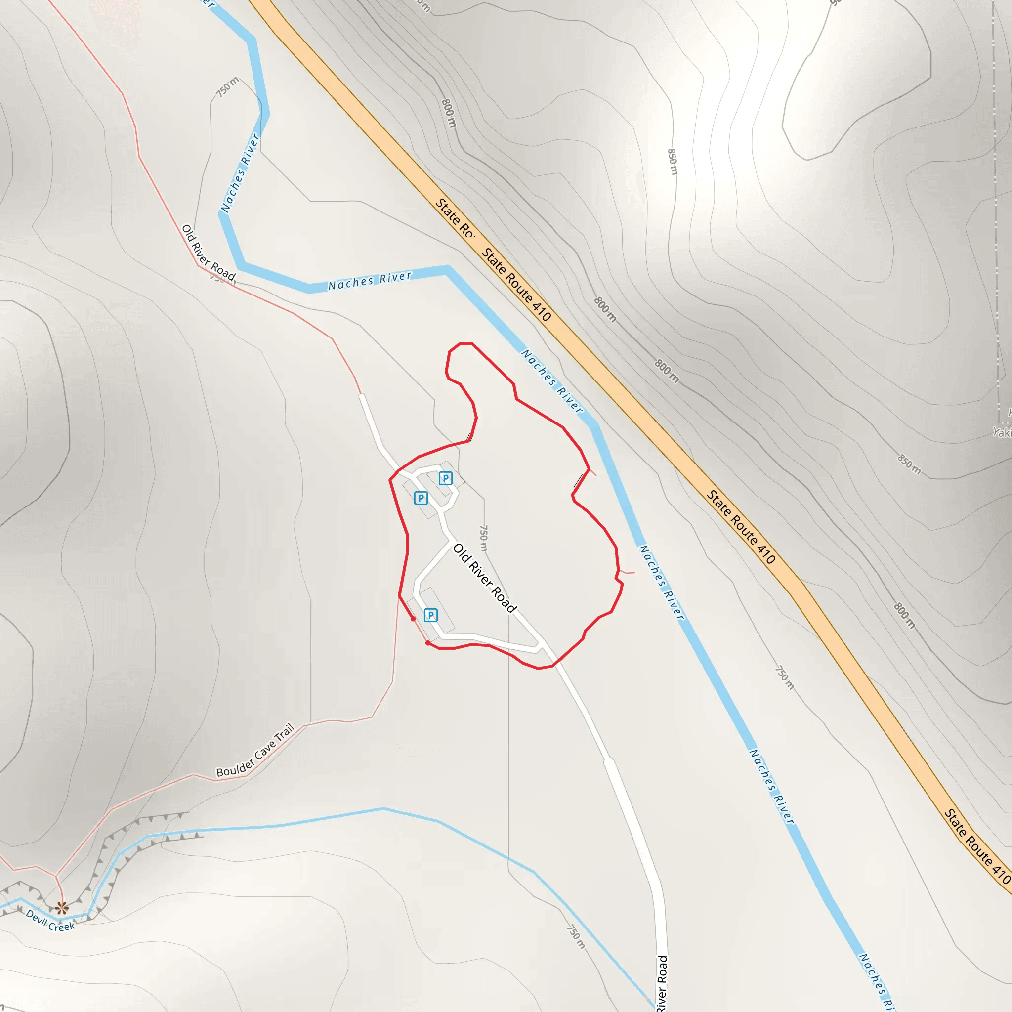 Boulder Barrier Free Trail mobile static map
