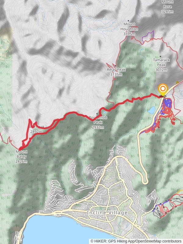 Tahoe Rim, Mount Baldy, Rifle Peak, Rose Knob Loop Trail