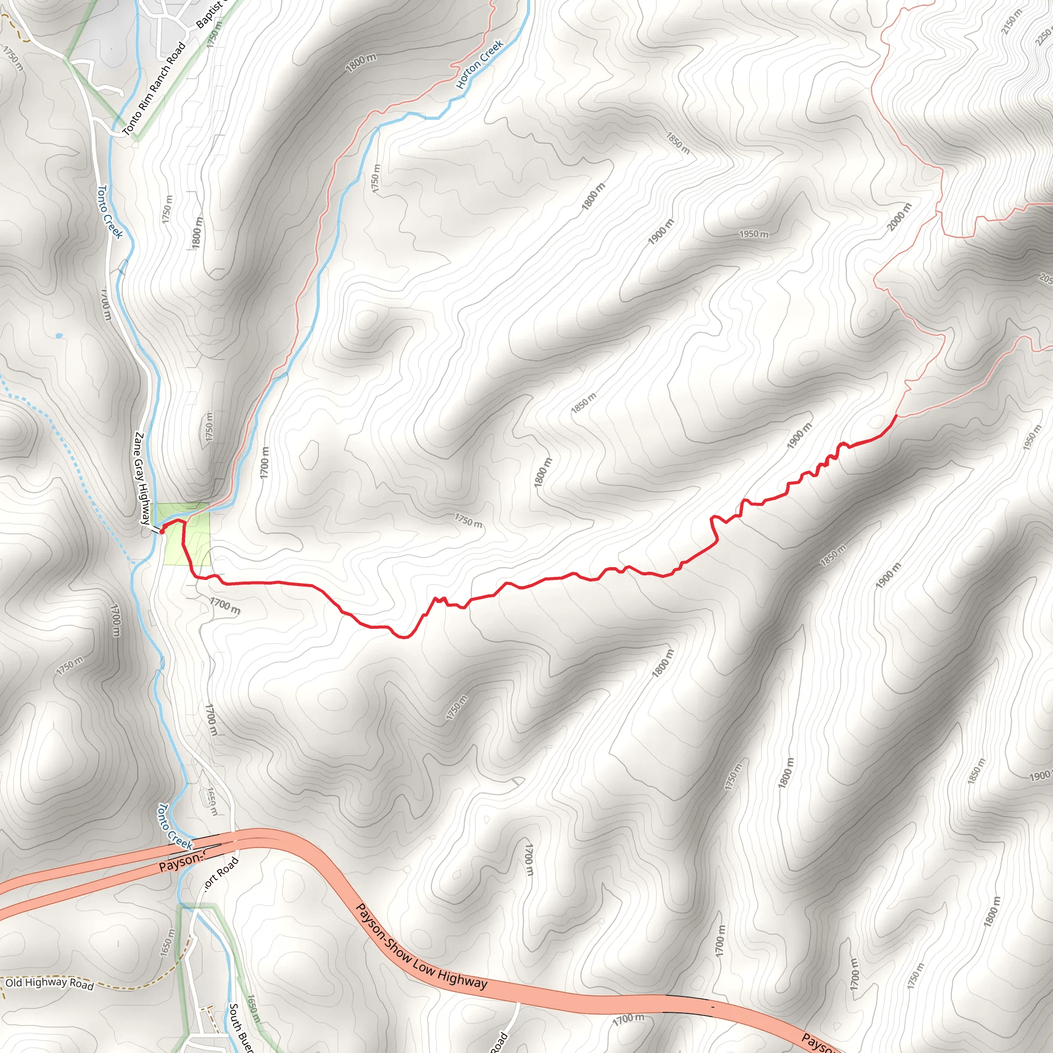 Derrick Trail mobile static map