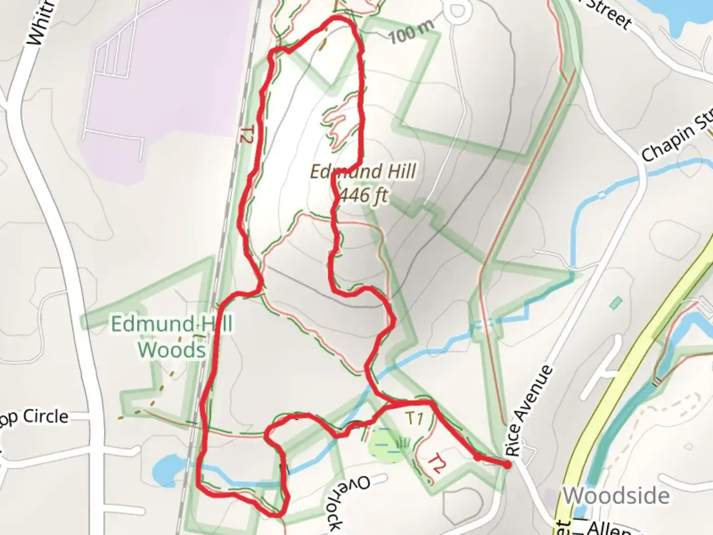 An image depicting the trail Edmund Hill Loop Trail and its surrounding area.