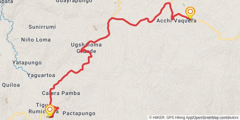 Quilotoa Loop stage 9 Map