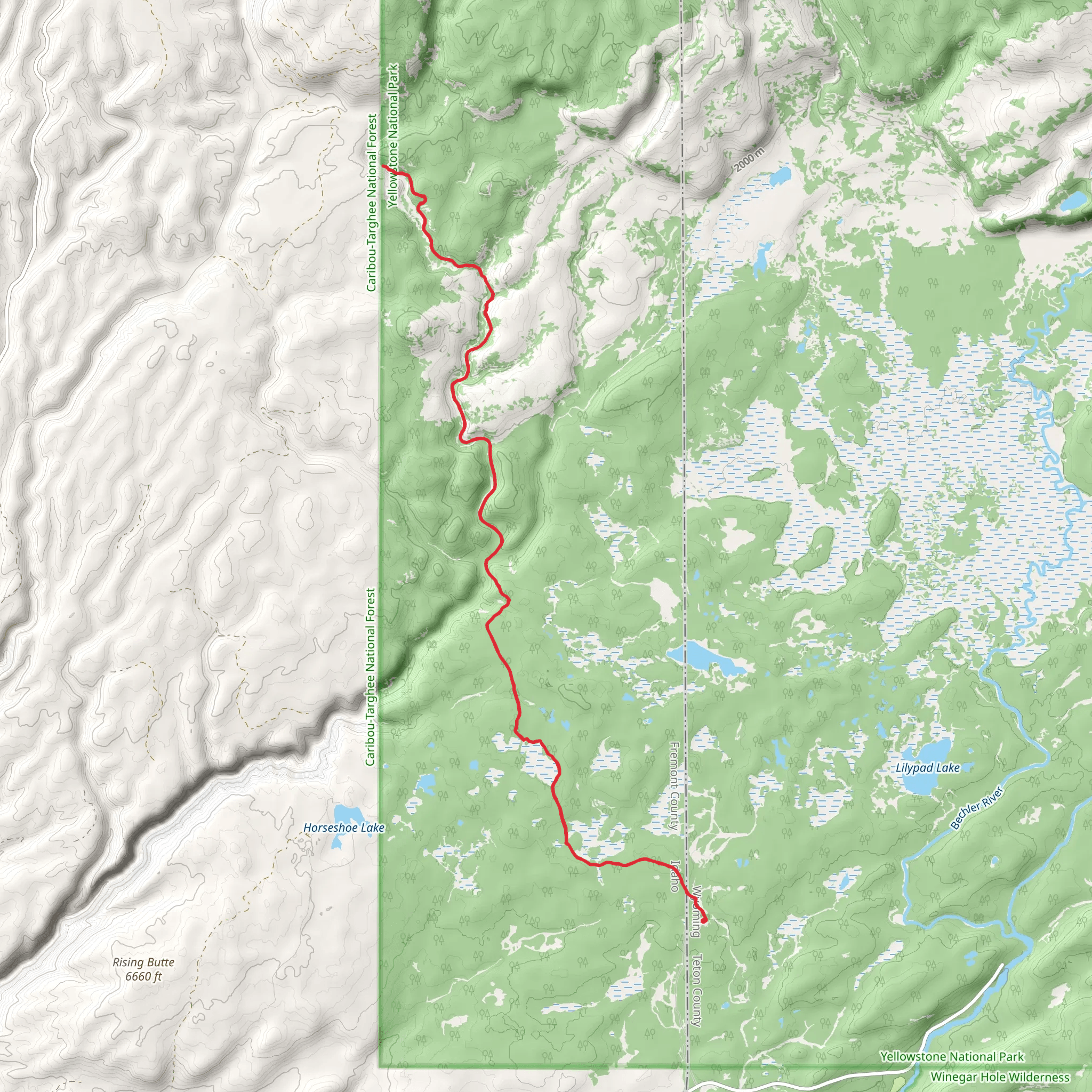 Robinson Creek mobile static map