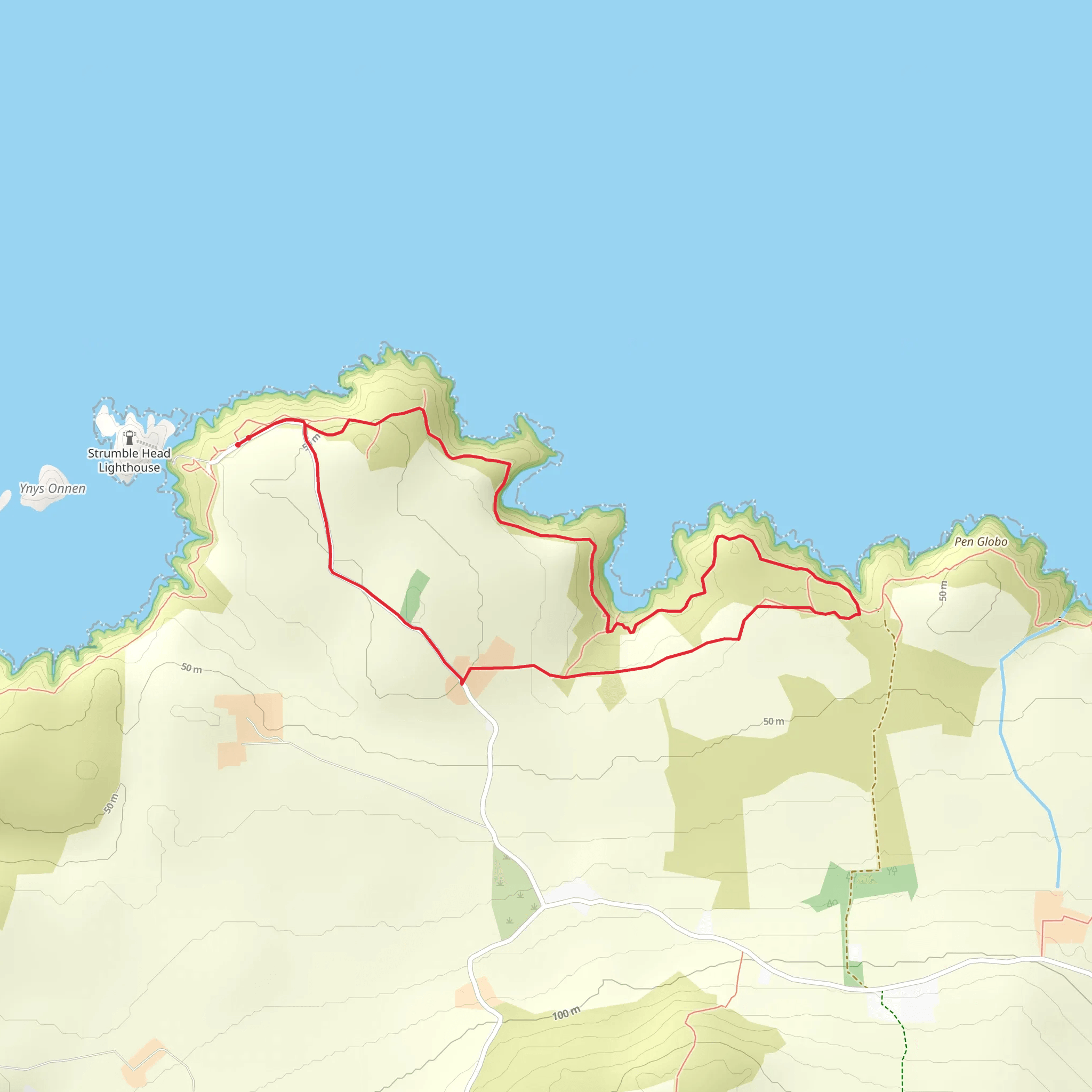 Tresinwen Walk mobile static map