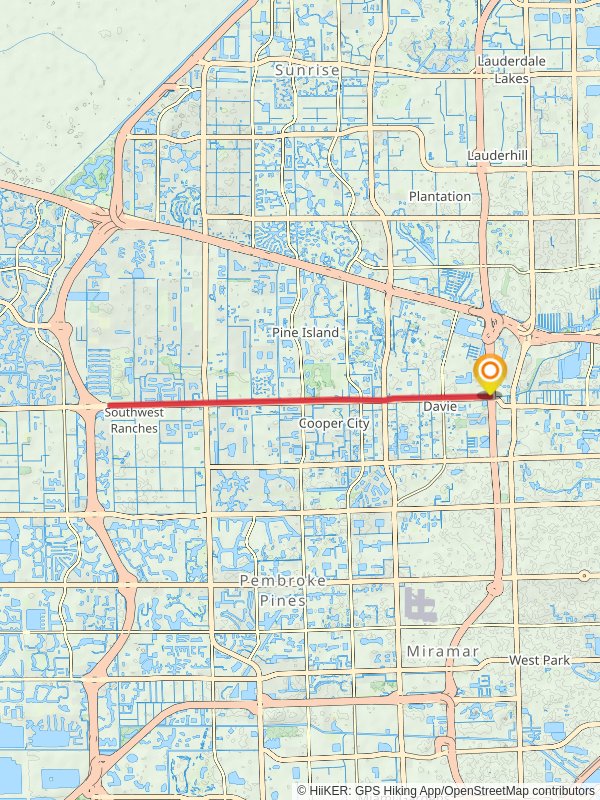 Linear Park Trail mobile static map
