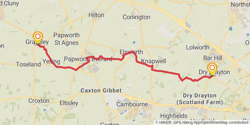 Pathfinder Long Distance Walk stage 2 Map