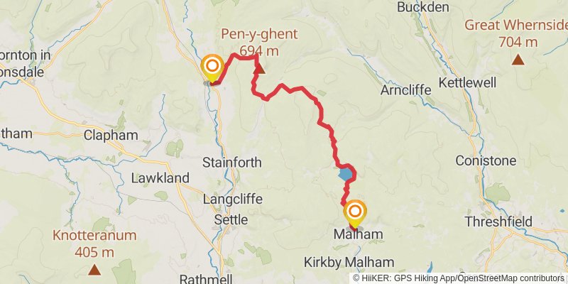 Wild Yorkshire Way stage 11 Map