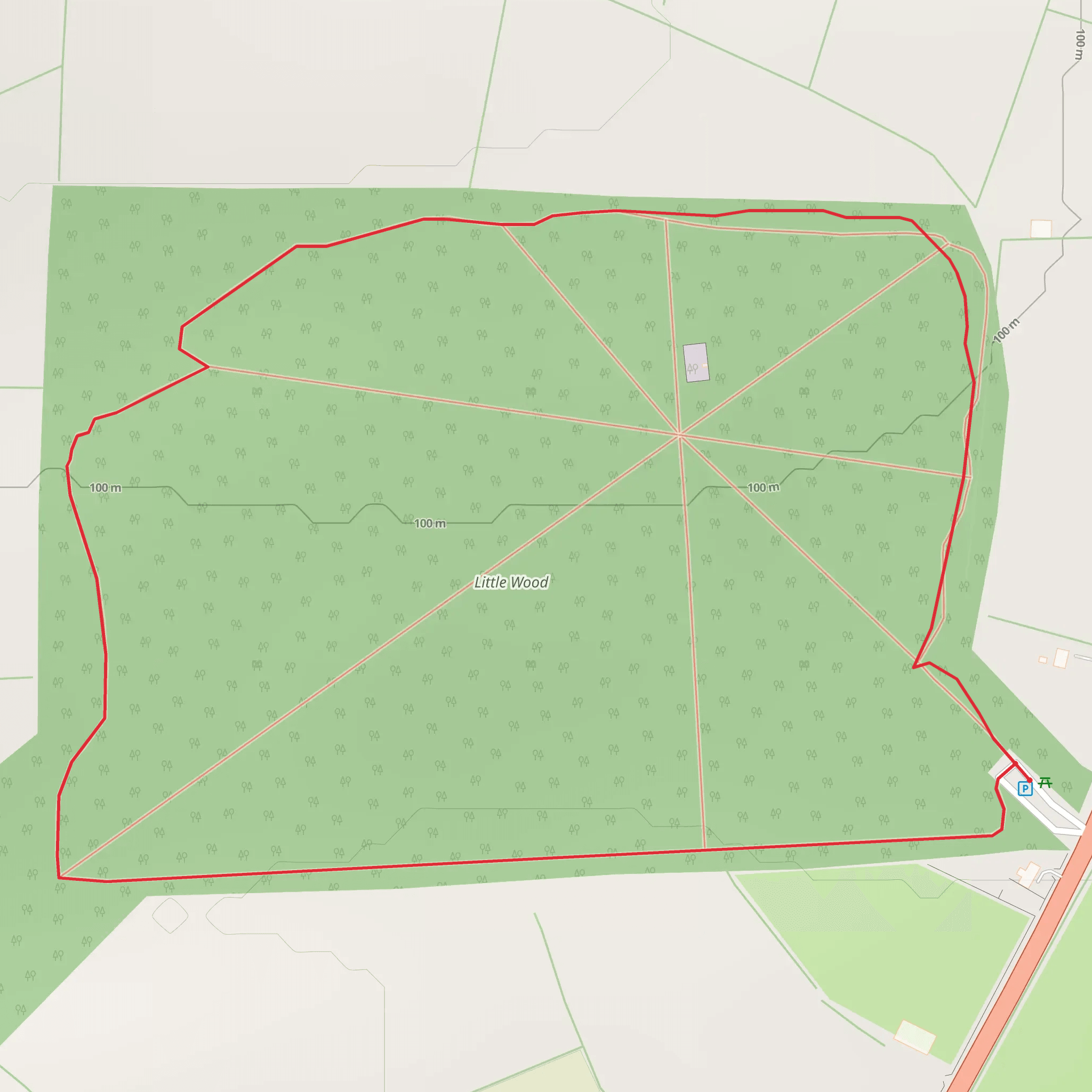 Littlewood - Forest Walk mobile static map