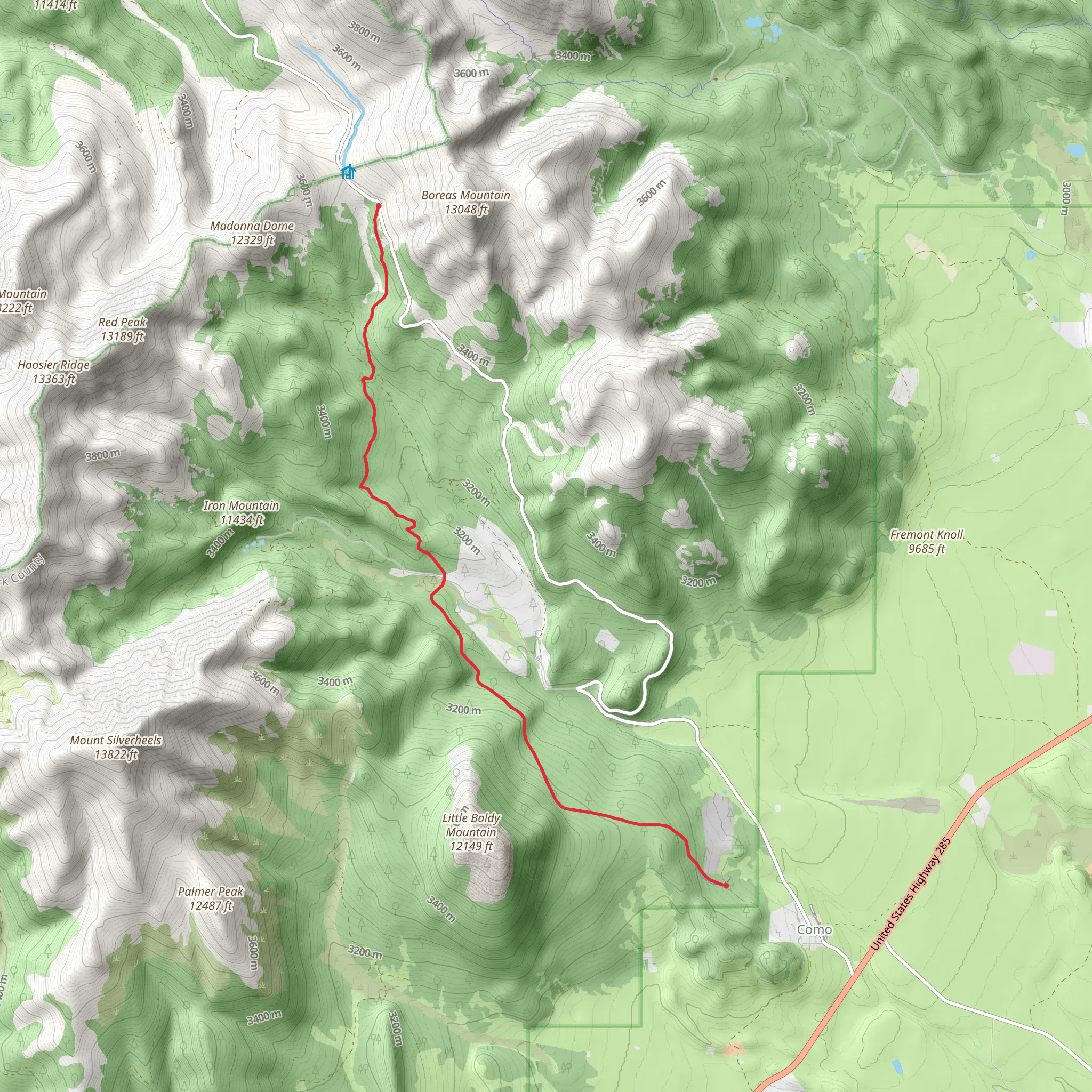 Gold Dust Trail mobile static map