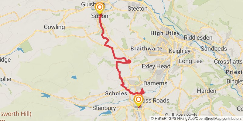 Ramsbottom to Skiptom Walk stage 5 Map