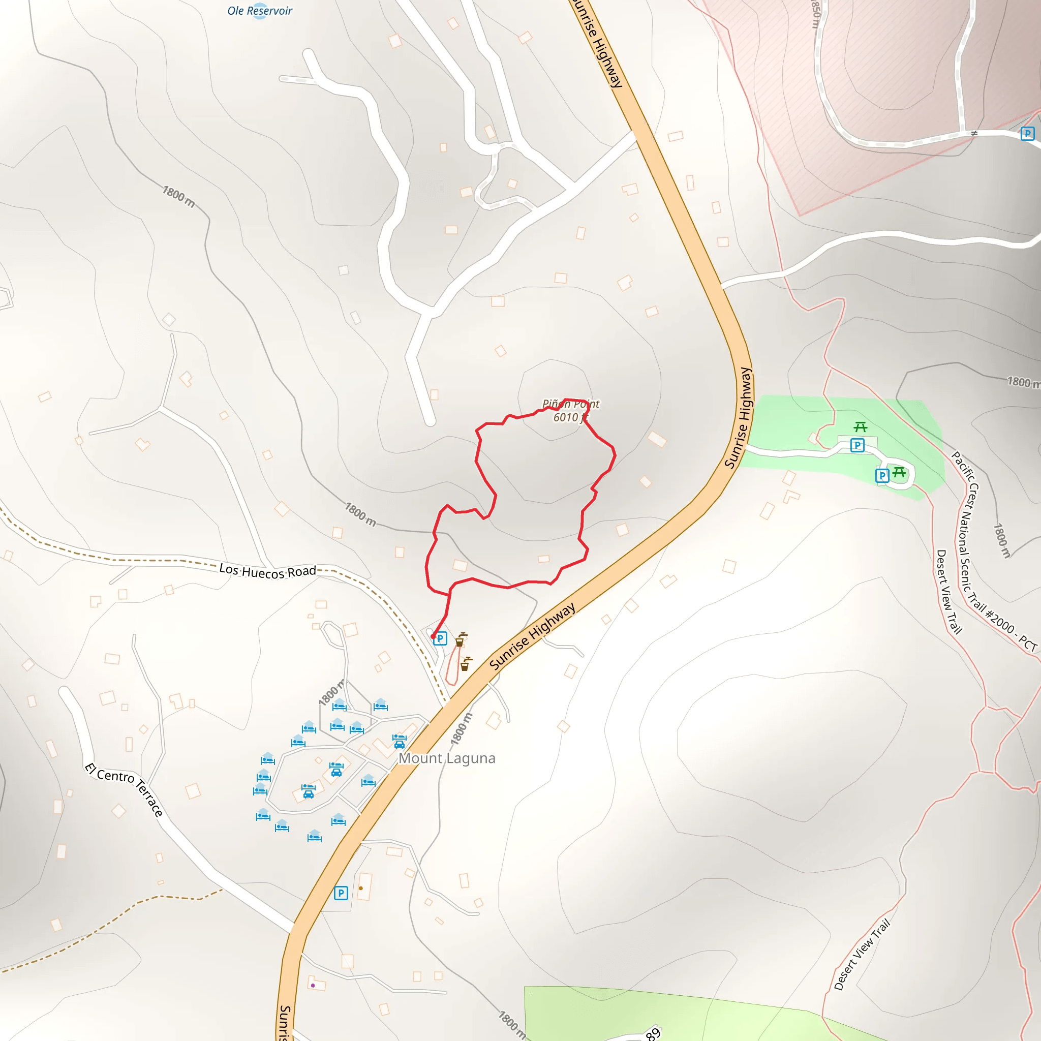 Kwaaymii Nature Loop Trail mobile static map