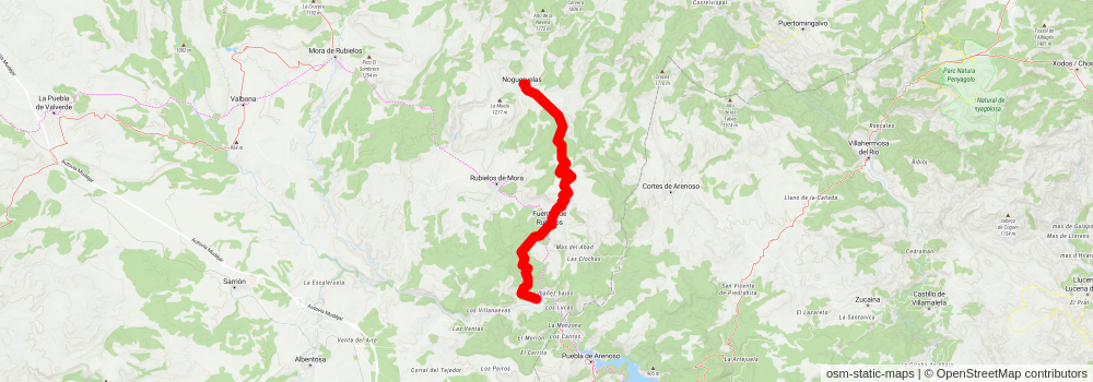 Linares de Mora - Olba PR TE 30 stage 2 Map