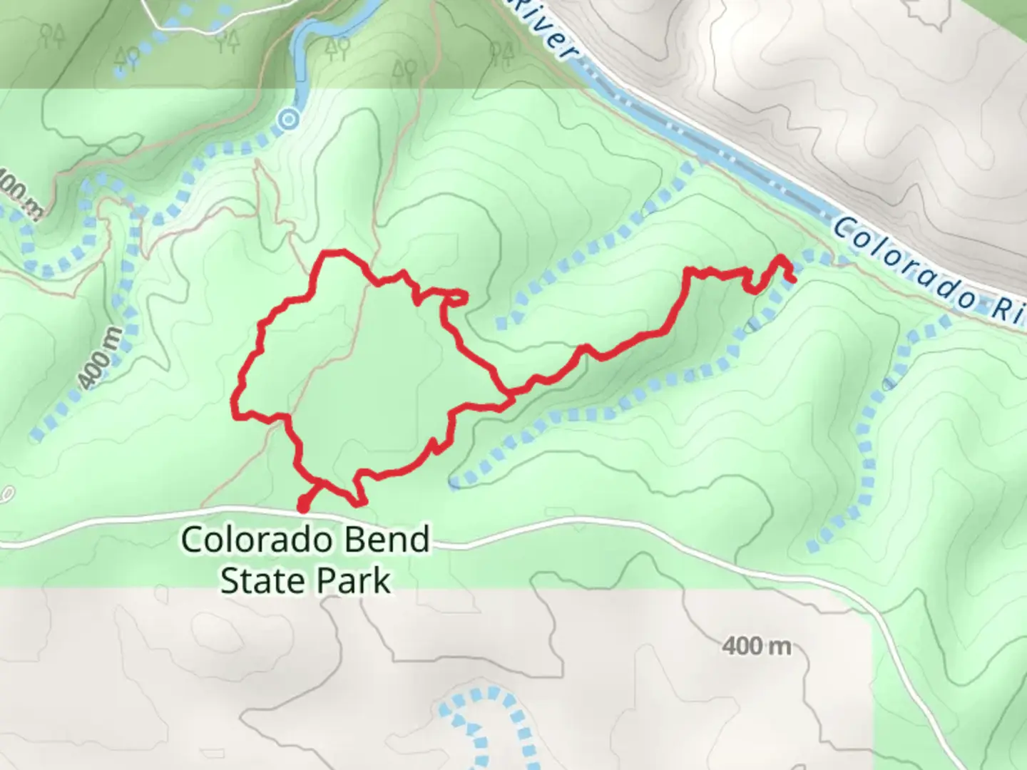 An image depicting the trail Old Gorman Road, Cedar Chopper and Dogleg Canyon Loop Trail and its surrounding area.