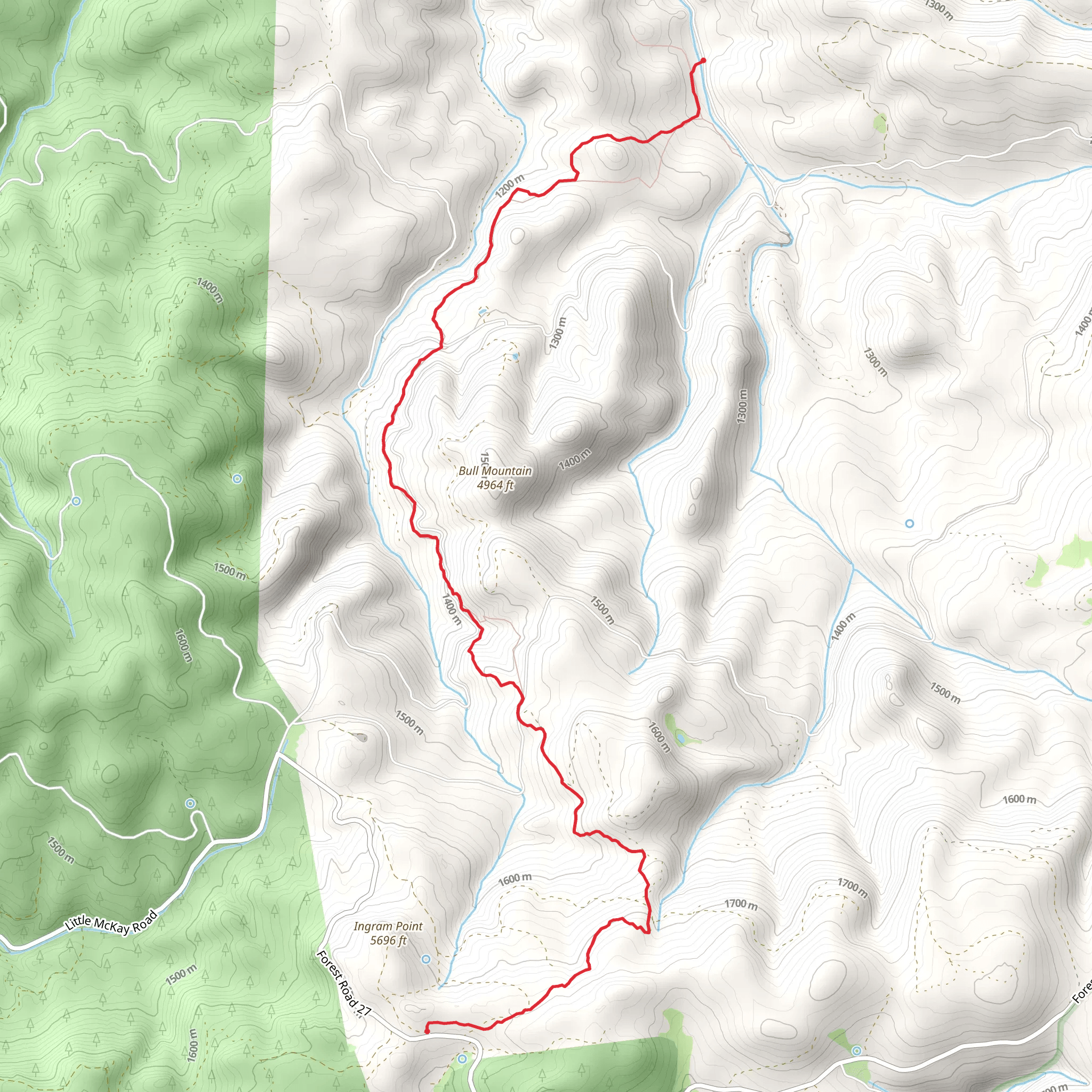 Potlid Trail mobile static map