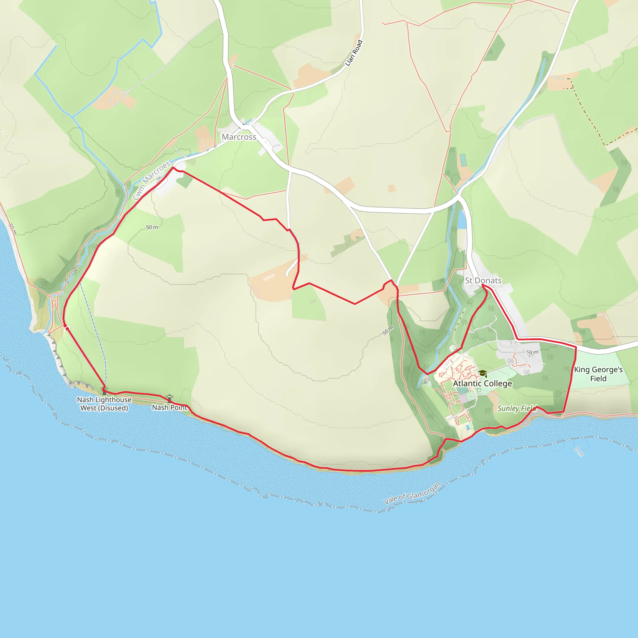 Nash Point Loop mobile static map