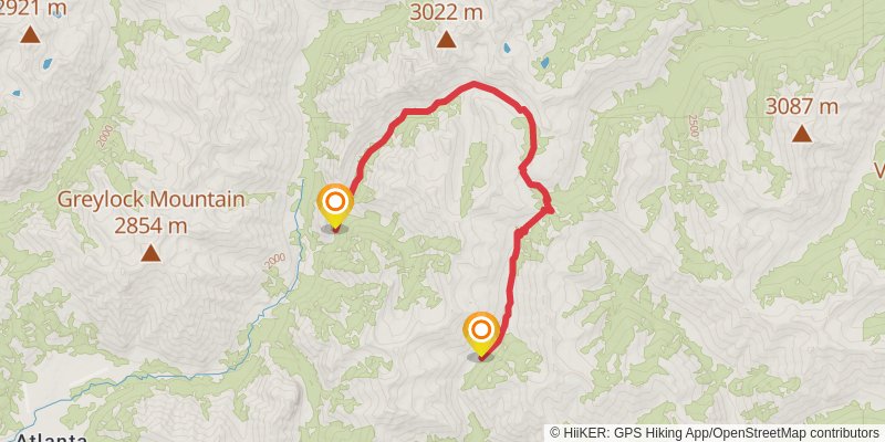 Ultra Pedestrian North Loop stage 64 Map
