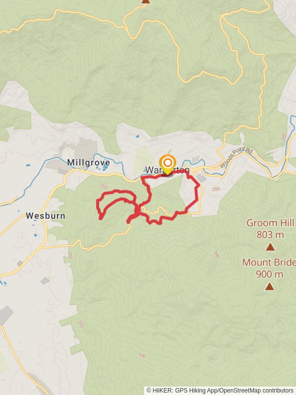 Backstairs Track - Little Joe Loop Trail mobile static map