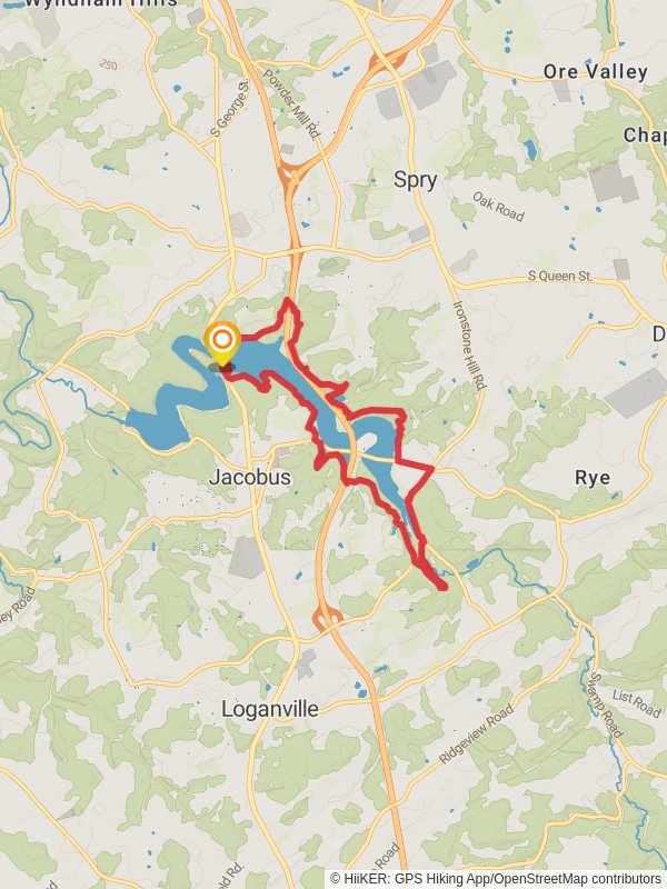 Lake Redman Loop mobile static map