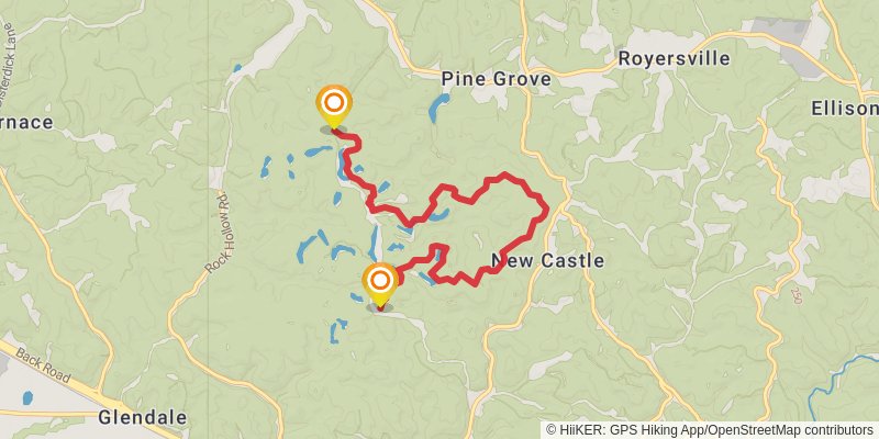 Hanging Rock Loop Trail stage 2 Map