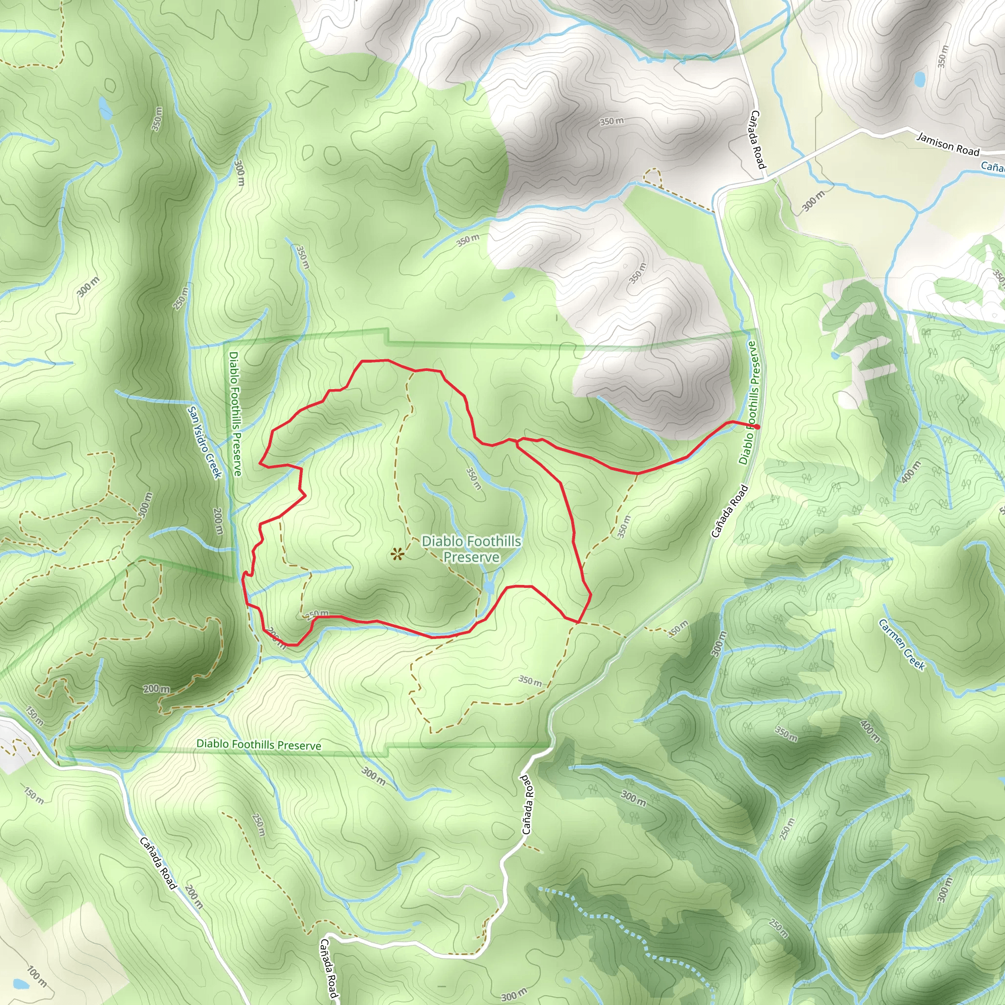 Cañada Road Loop mobile static map