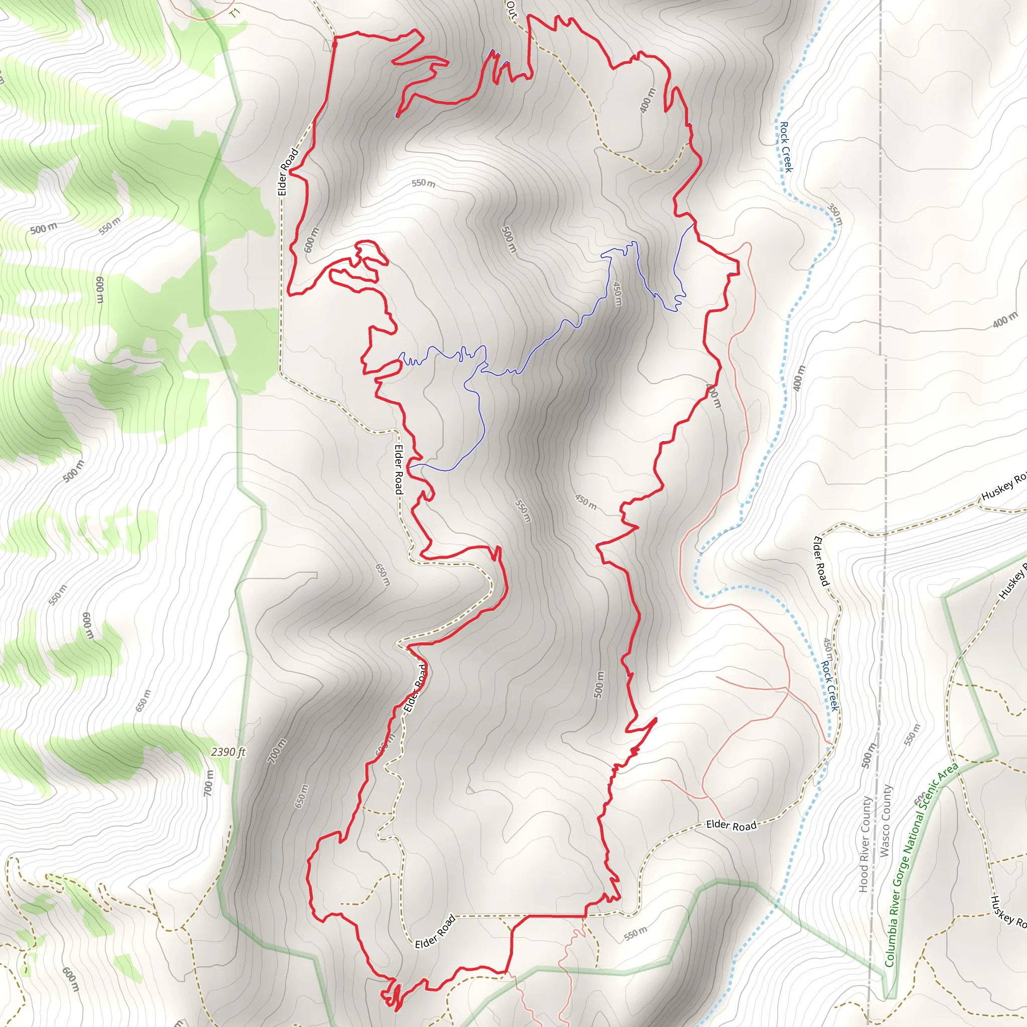 Whoopdee Loop Trail mobile static map