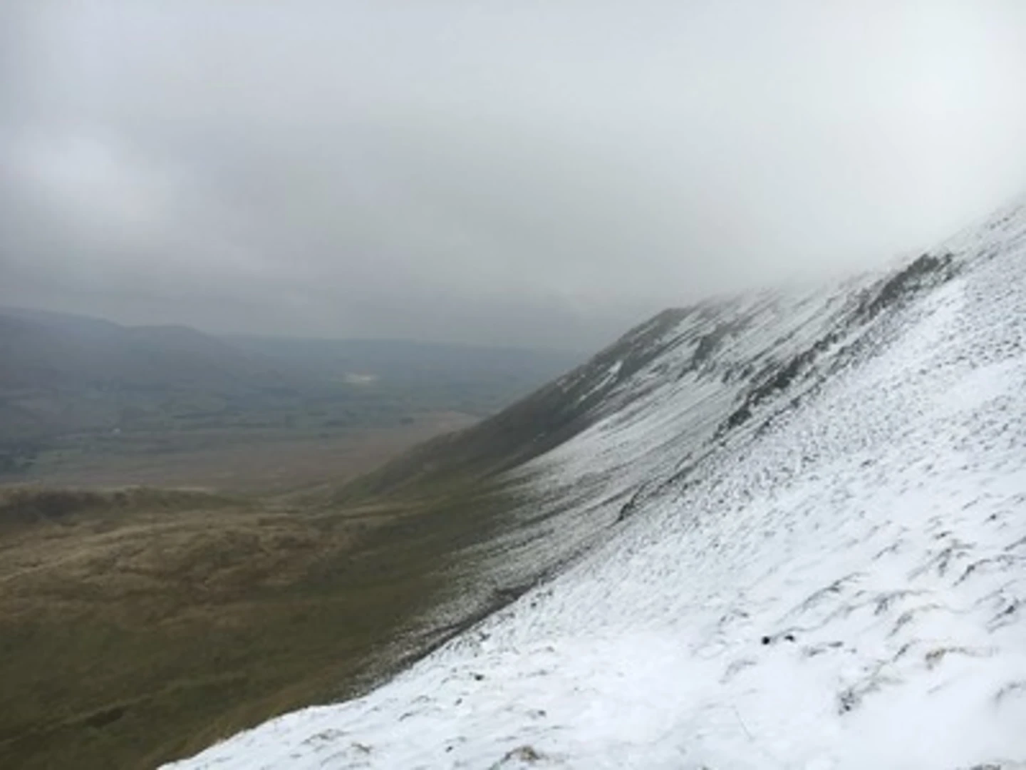 An image depicting the trail Clough Head from Old Coach Road and its surrounding area.
