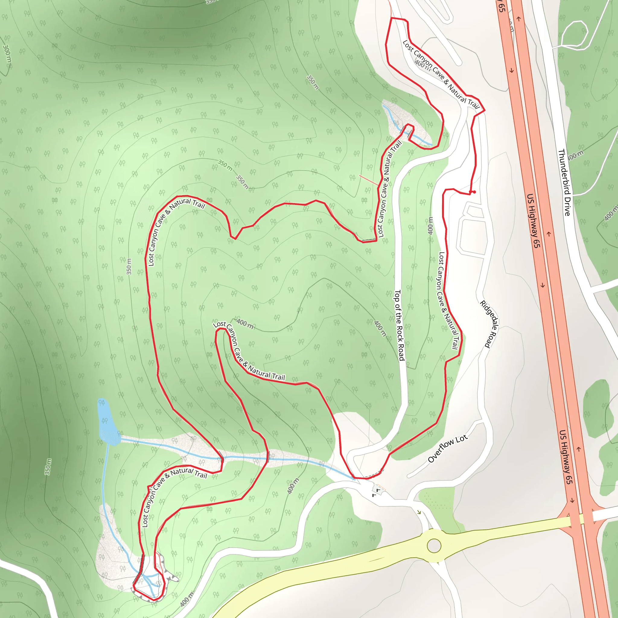 Lost Canyon Cave and Natural Trail mobile static map
