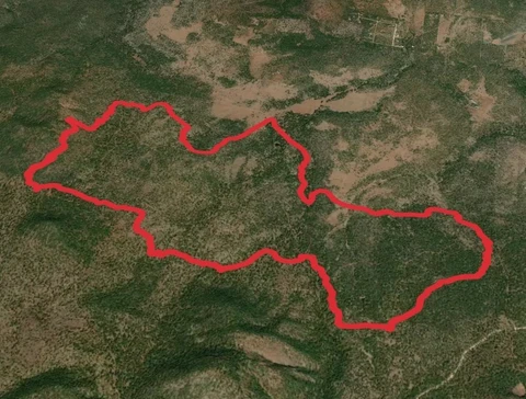 An image depicting the trail Land of the Pioneers Trail and its surrounding area.