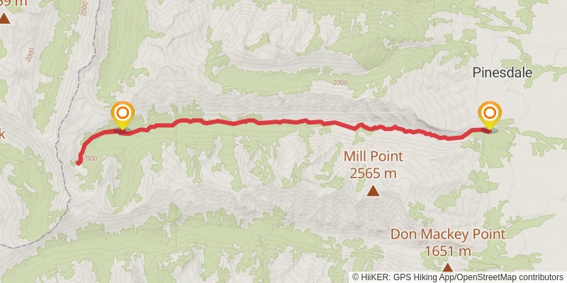 Mill Creek Trail stage 2 Map