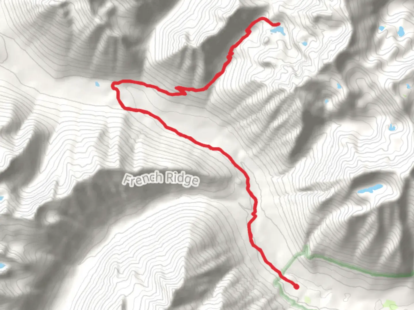 An image depicting the trail Lake Margaret via Icicle Creek Trail and its surrounding area.