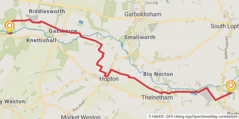 Angles Way stage 6 Map