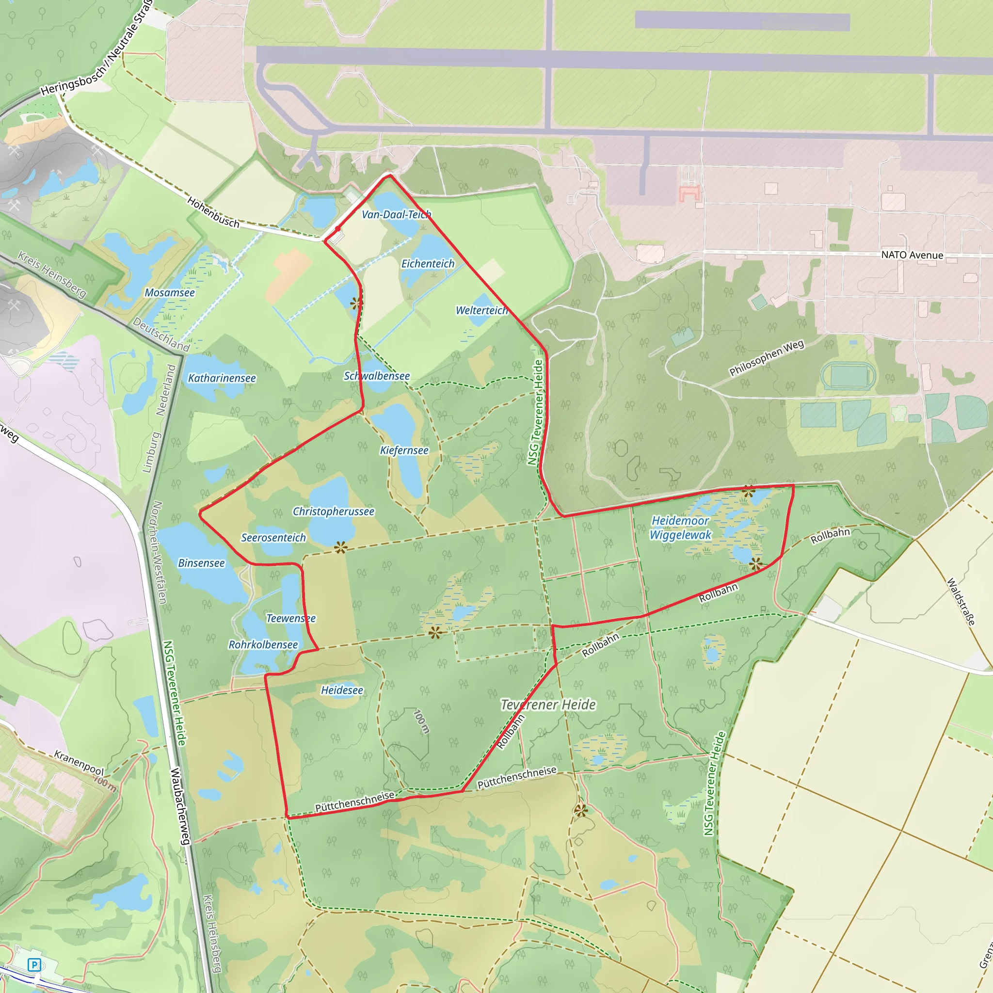 Grosser Rundweg and Seerundweg Loop mobile static map