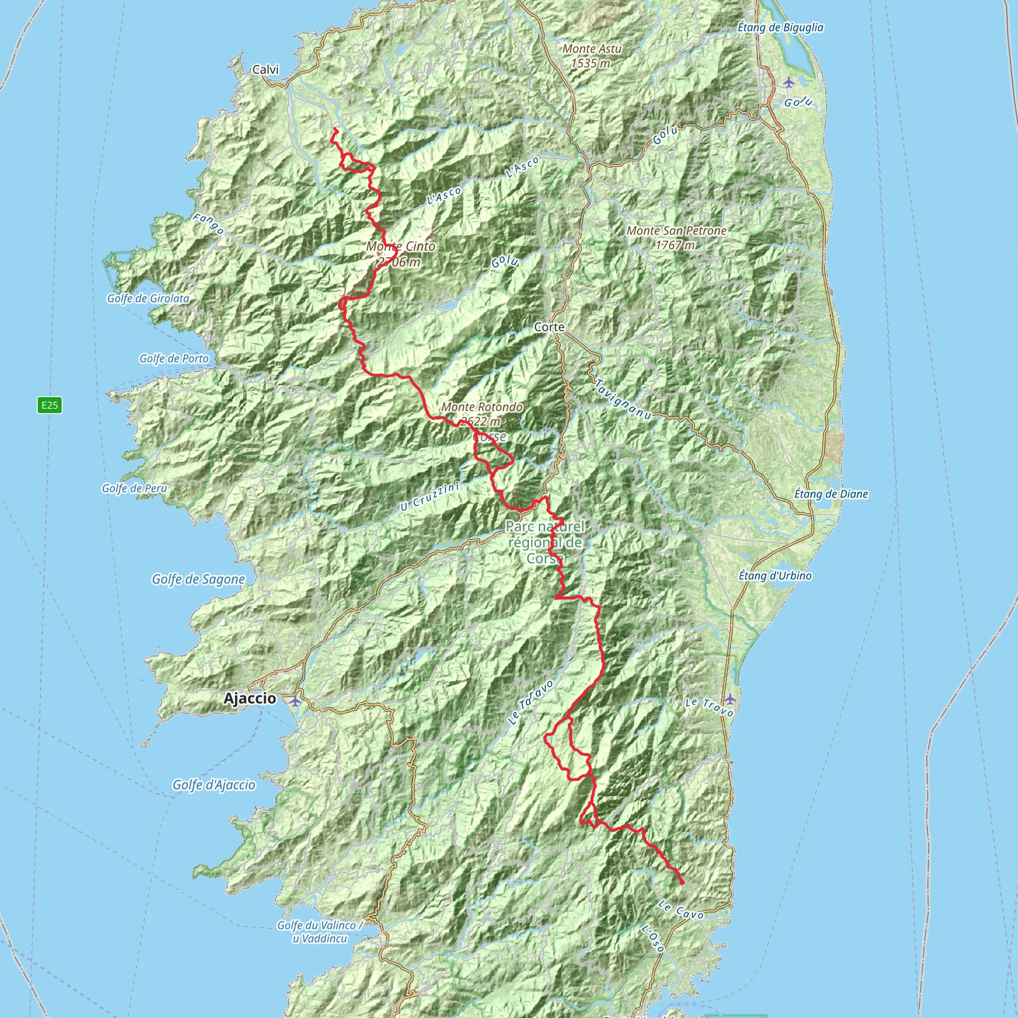 GR 20 mobile static map