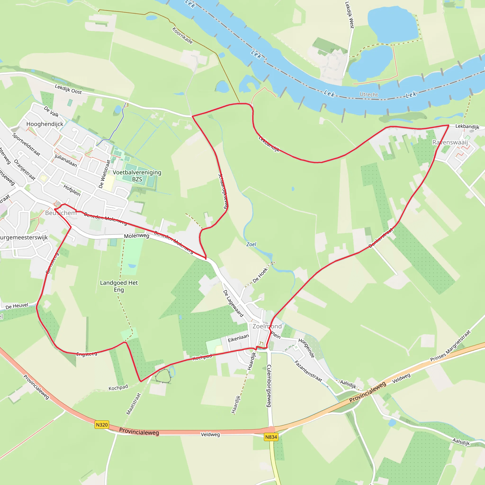 Hazenberg and Engsteeg Loop mobile static map