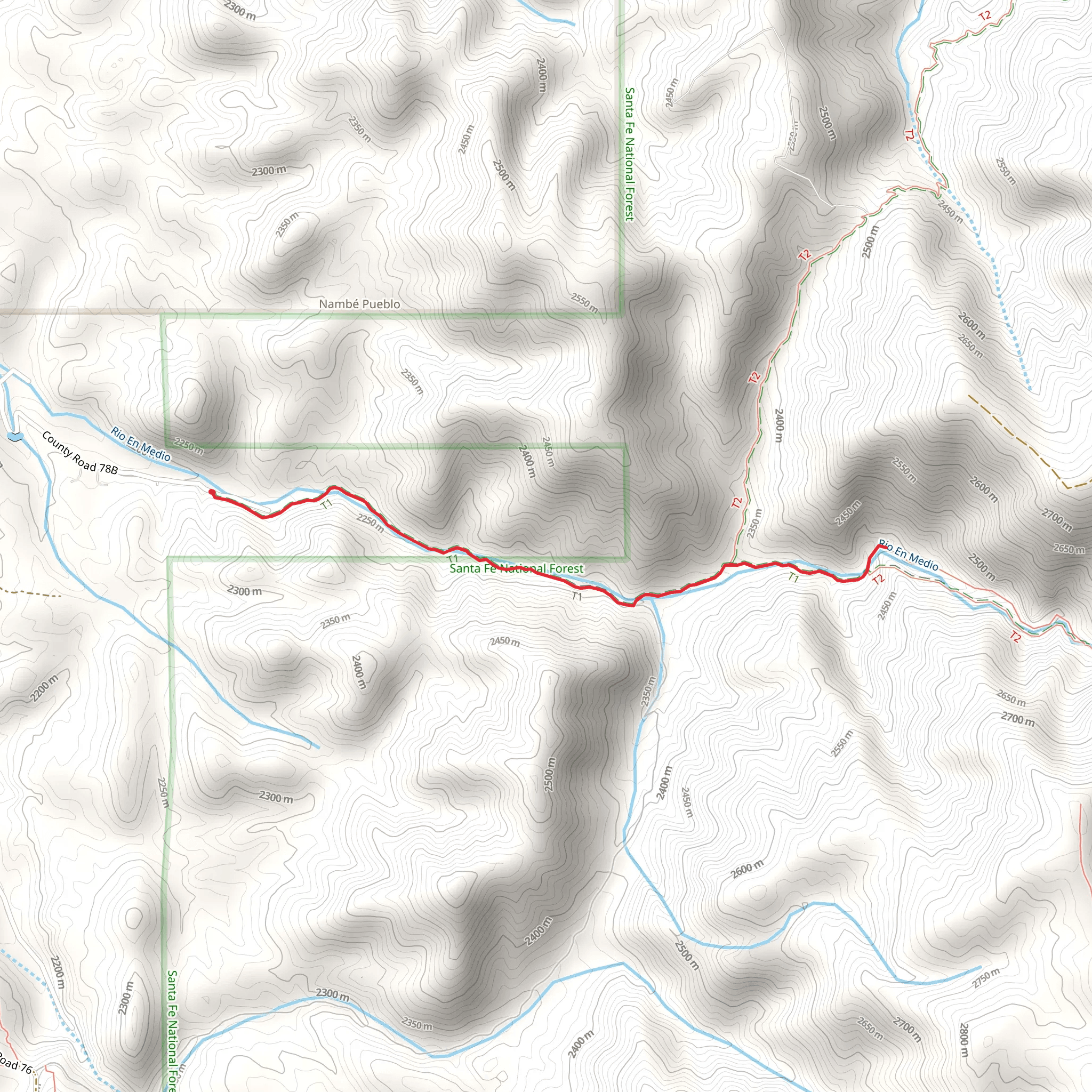 Rio en Medio Trail mobile static map