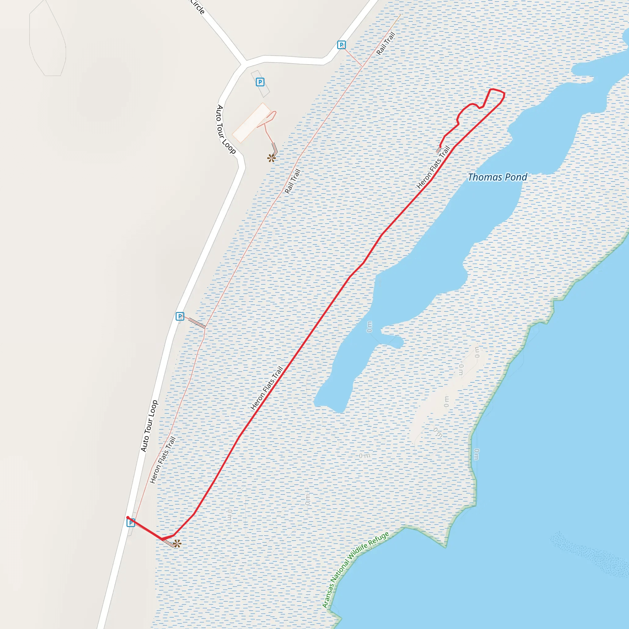Heron Flats Trail mobile static map