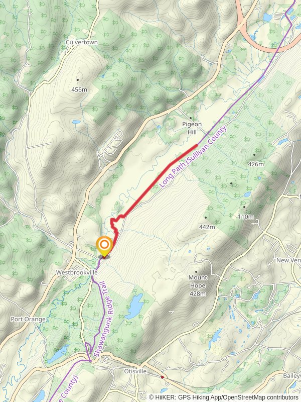 Long Path and Shawangunk Ridge Trail mobile static map