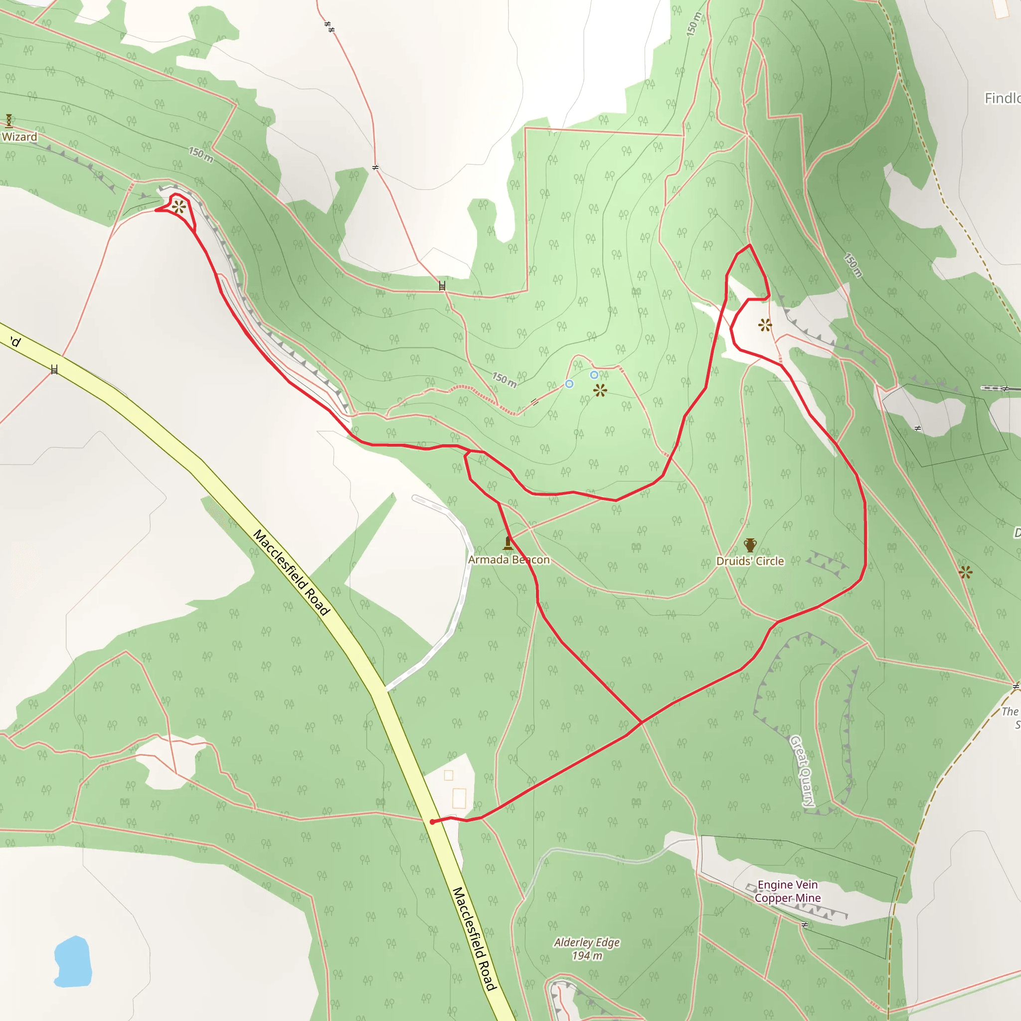 National Trust - Alderley Edge and Cheshire Loop mobile static map